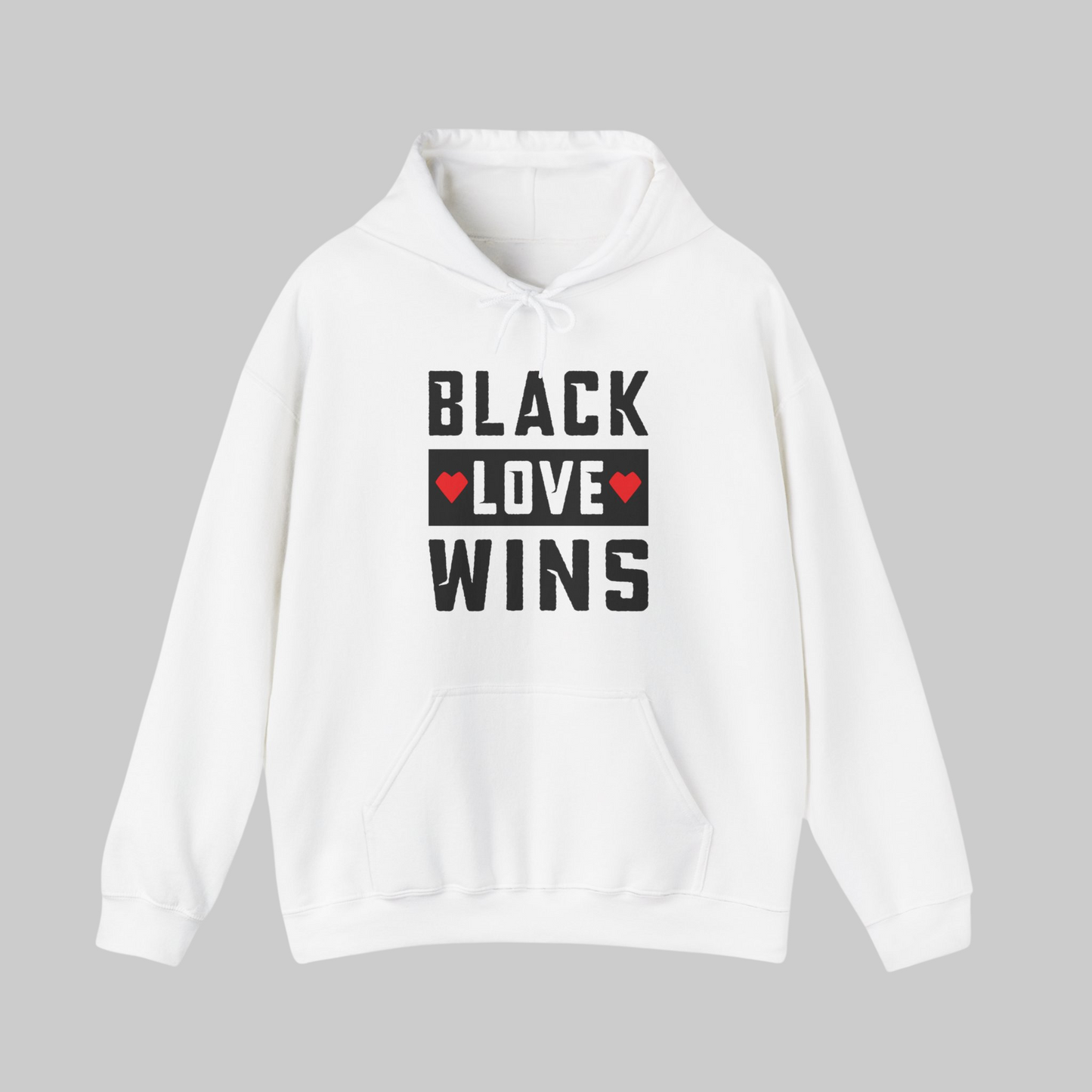 Adult  Limited Edition Unisex Black Love Wins! Cozy Hoodie Celebrates Community & Joy, Limited