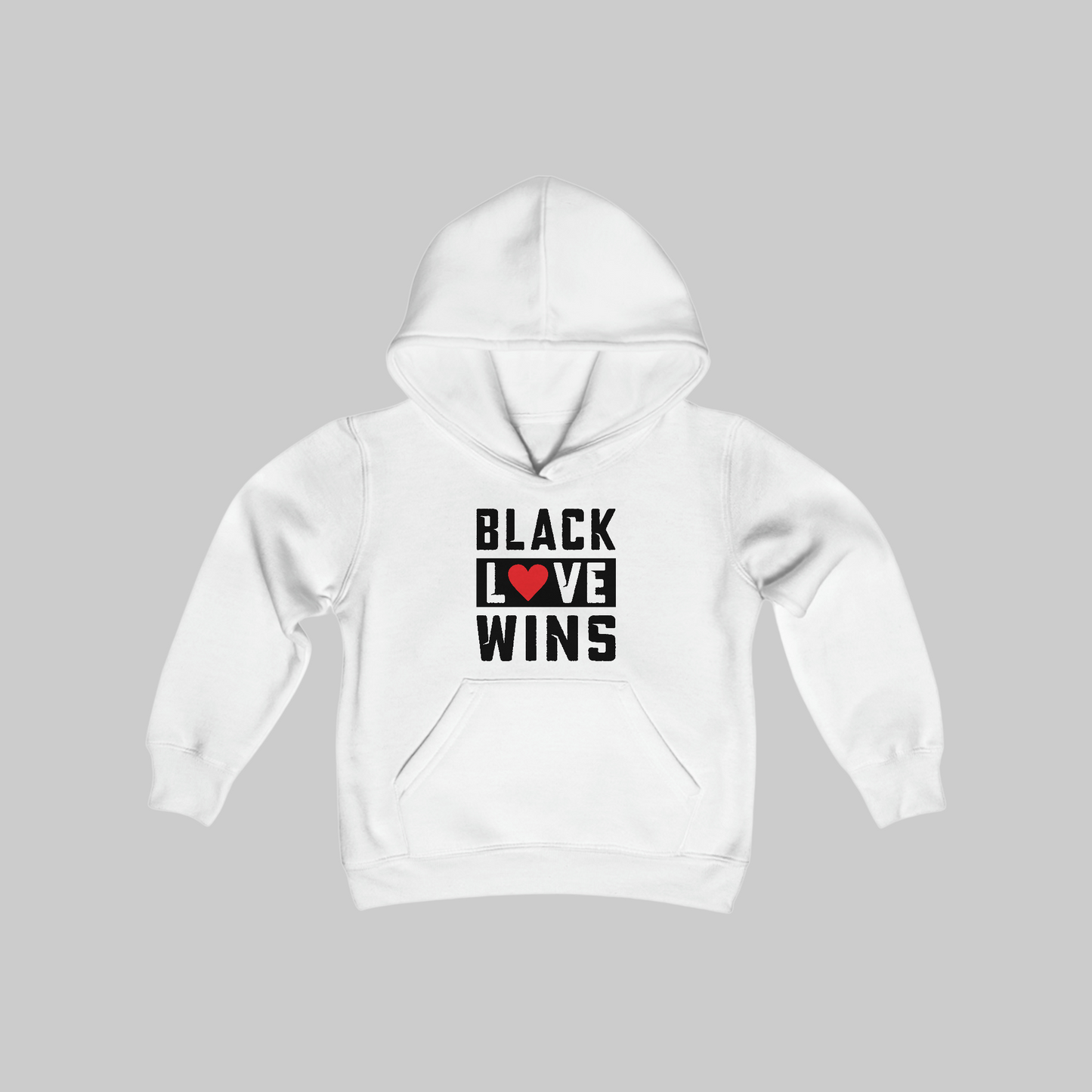 Youth Black Love Wins Sweatshirt Hoodie