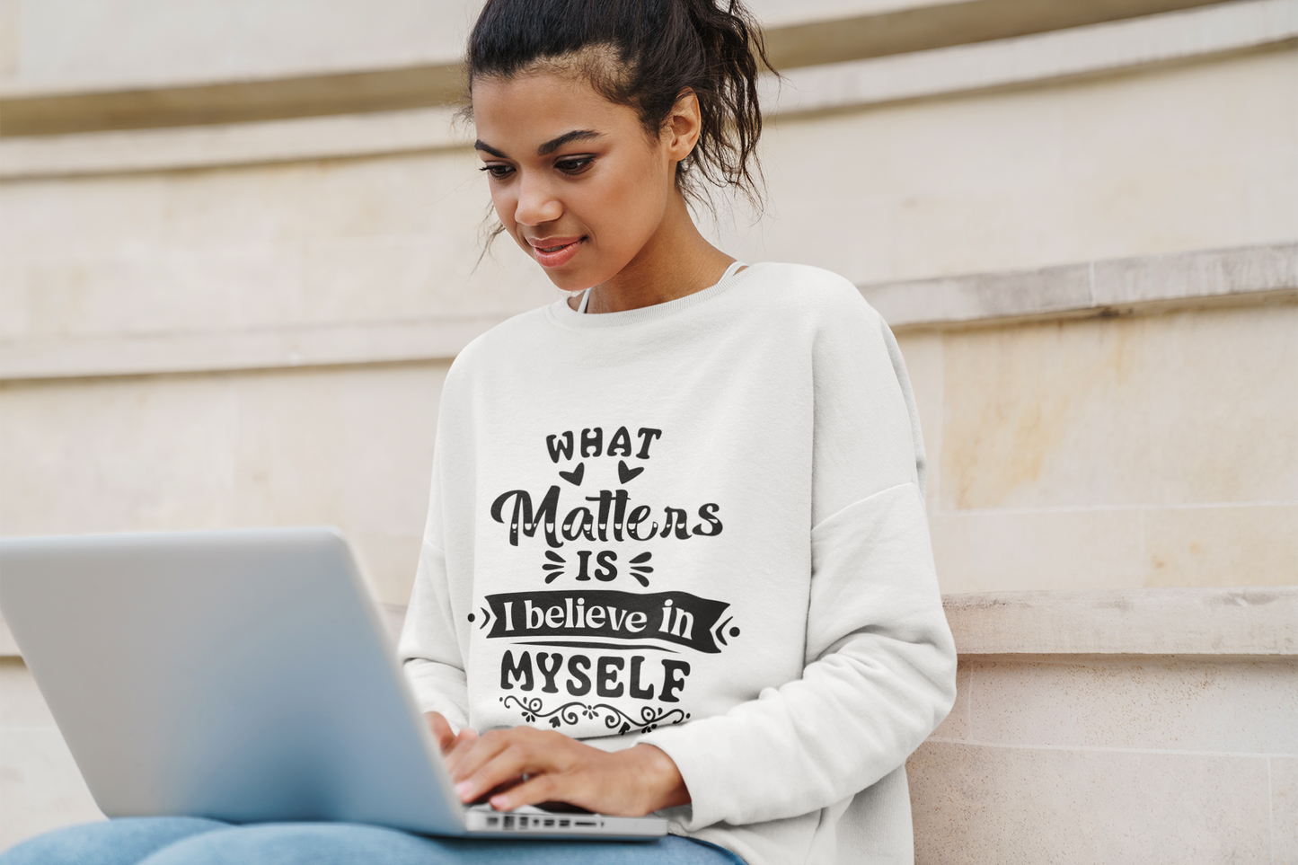 Youth Believe in Yourself Affirmation Sweatshirt,  Rock your Power Sweatshirt, Believe in Yourself Gift, Inner Strength, Gear up for Greatness Outfit