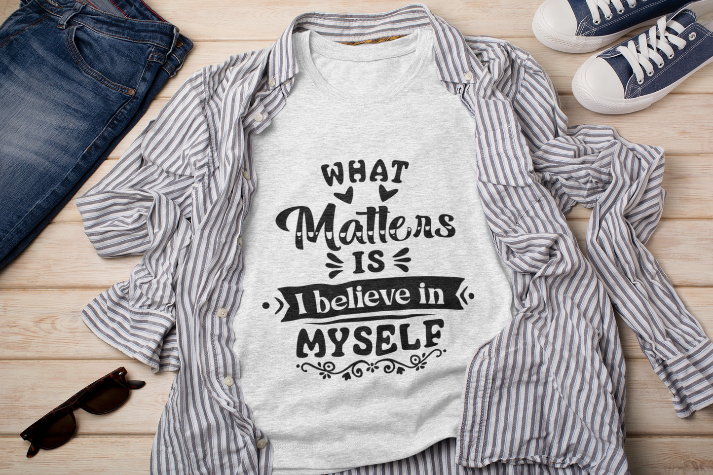 Adult Unisex Believe in Yourself Affirmation Short Sleeve Tee, Black Excellence Outfit, Feel Good Fashion,  Self Love Clothing, Motivational Gifts, BHM Gifts