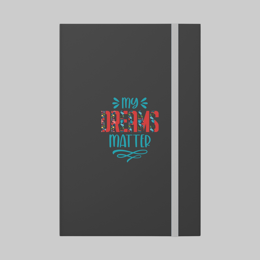 Manifest Your Magic: My Dreams Matter Color Contrast Journal Notebook - Ruled